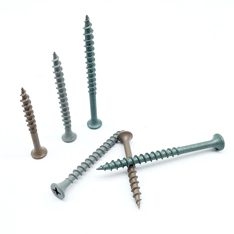 Dacromet Coated Carbon Steel Star Drive Bugle Head Type 17 composite Wood Deck Screws