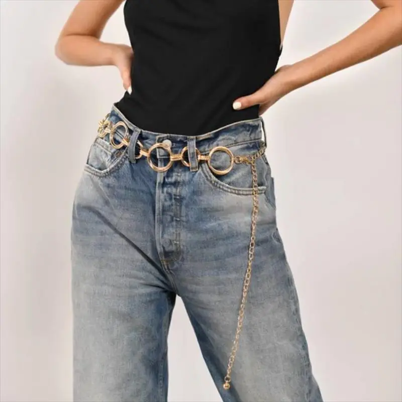  European and American Explosive Fashion Accessories Belts Ethnic Style Ladies Waist Circle Metal Womens