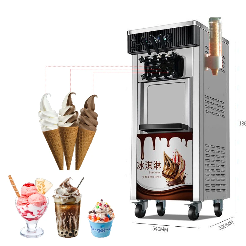 low price ice cream roll machine hard ice cream machine ice cream machine price for Food Shop