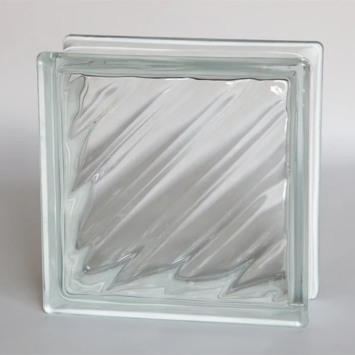 Clear Parallel Pattern Glass Block For Decorative (1417592885)