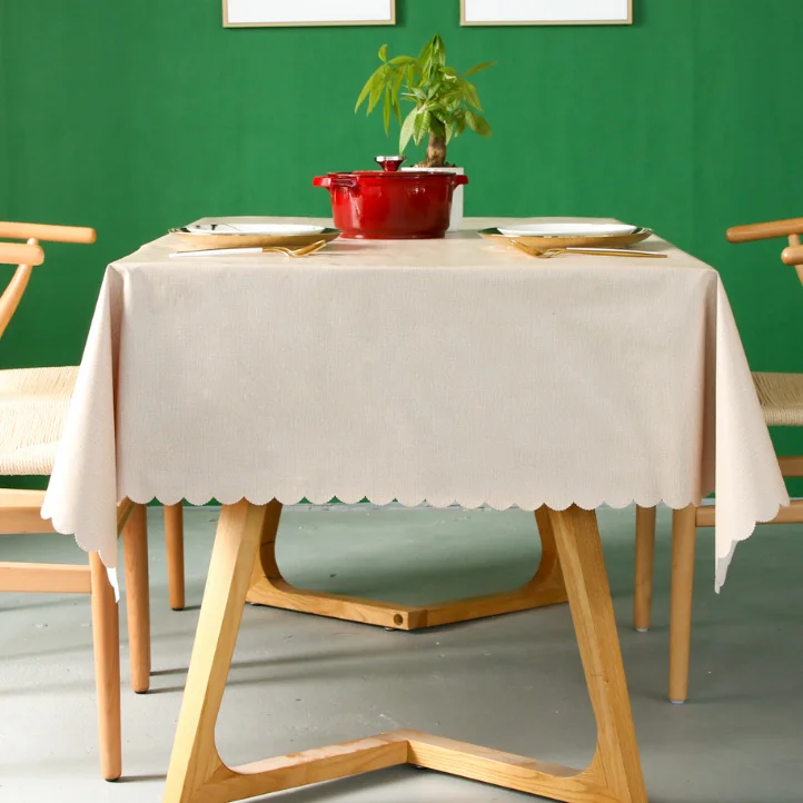 Solid color table cloth PVC waterproof table cloth oil-proof tablecloth
