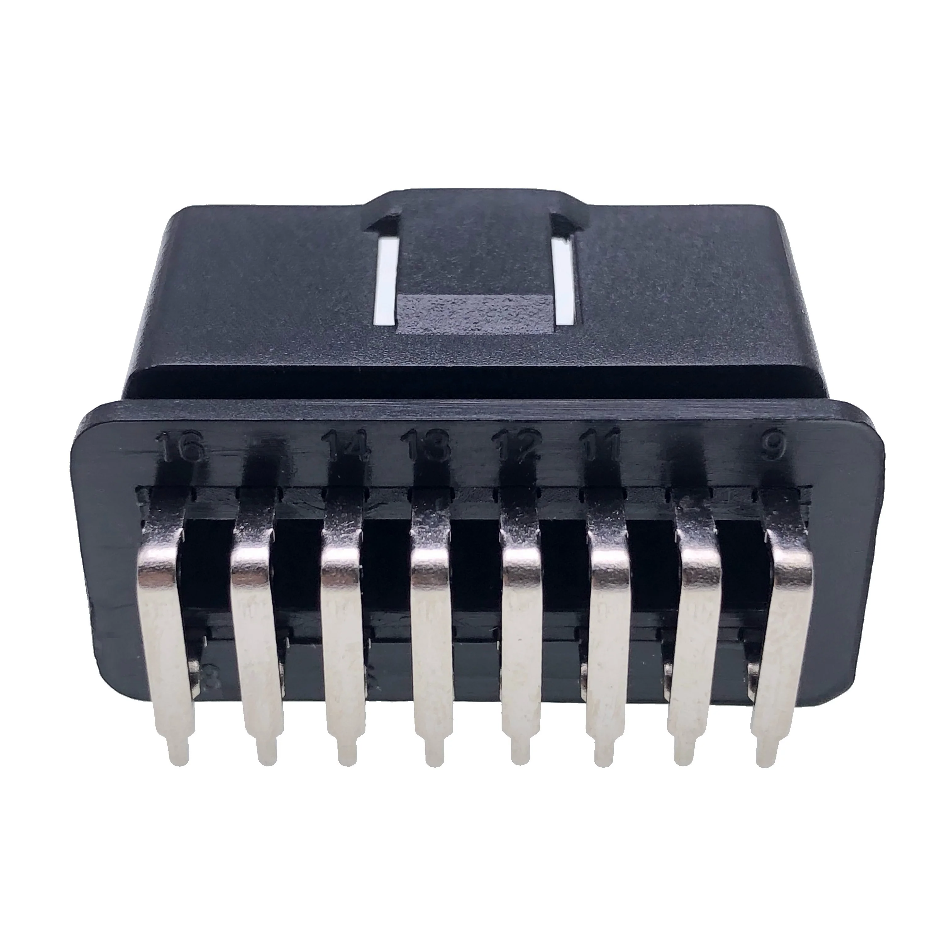 PCB Auto Electrical Terminal Wire OBDII Right Angle Connector