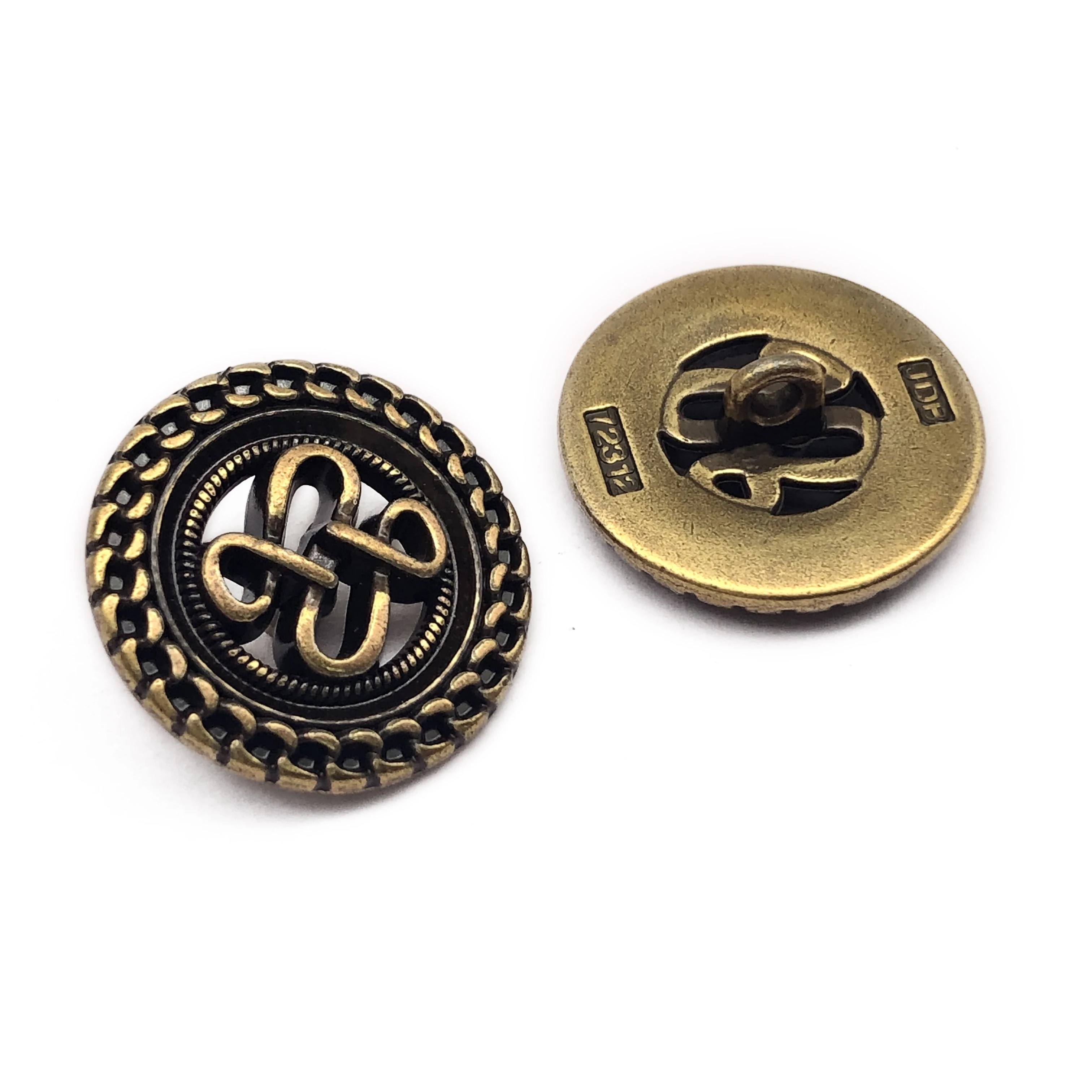 factory direct sale eco-friendly zinc alloy shank button high standard button for women coat