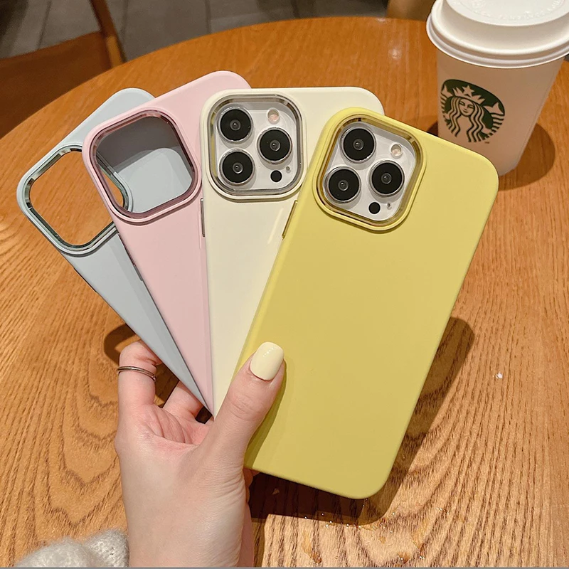 Factory Price Original Silicone Phone Case For iPhone 13 14 Girls Phone Case With Camera Protection