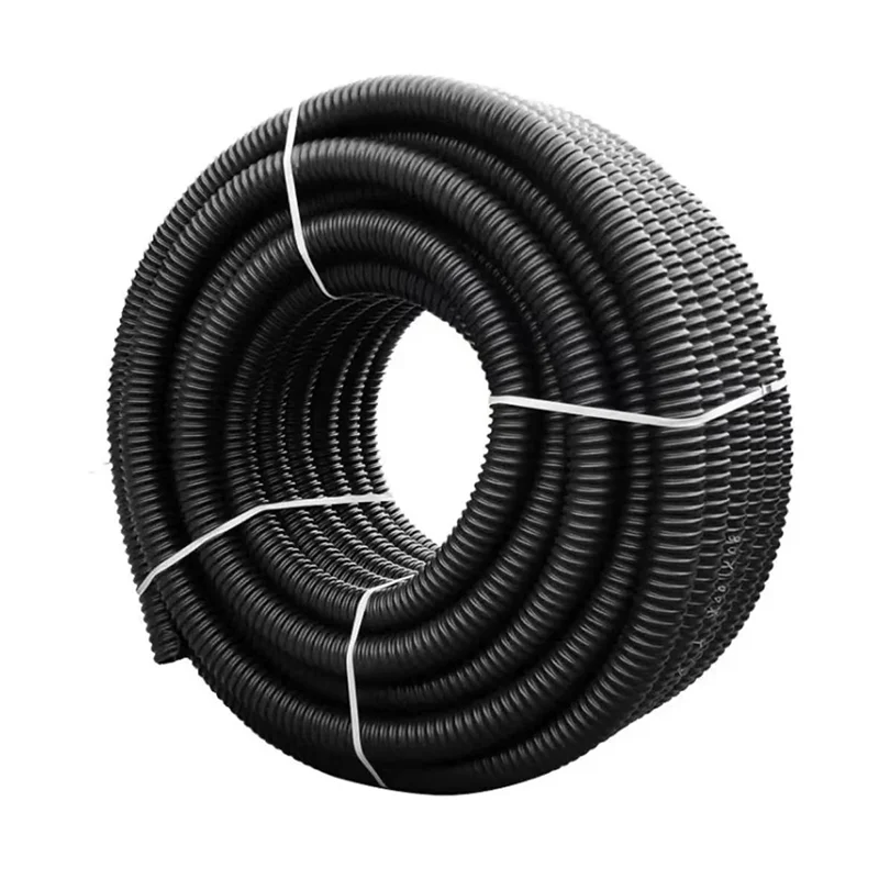 Professional round Carbon Fiber Tube Flexible Corrugated Electrical Conduit Pipes Curved Cutting and OEM Services Available