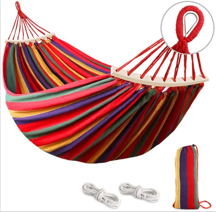 World Sourcing Cotton Camping Double Hammock