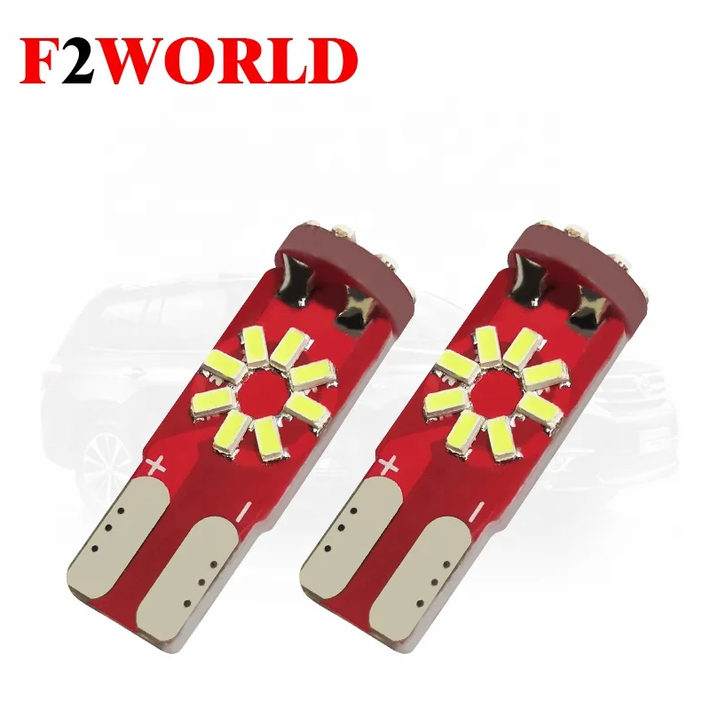 194 LED Bulb 6500K White T10 24smd 4014 Chipsets 168 2825 LED Lights Error Free Canbus W5W 175 LED Bulbs for Dome Map Door