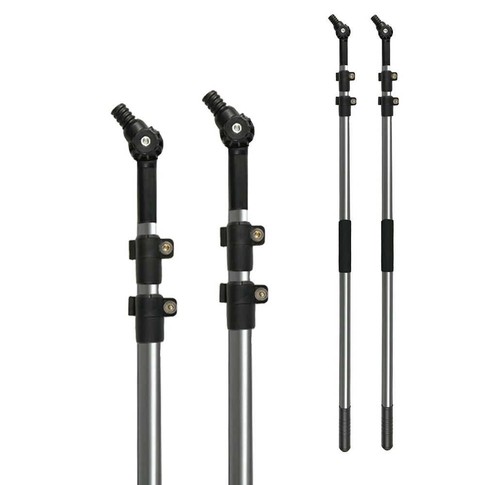 Qiyun Metal Household Tool Kit with Aluminum Telescopic Pole Screw End for Cleaning