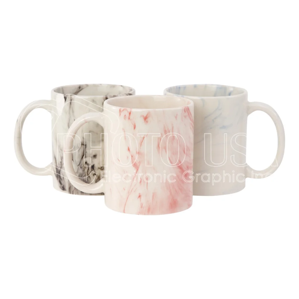 11 oz. Sublimation Blank Marble Texture Ceramic Mug Custom Coffee Mug