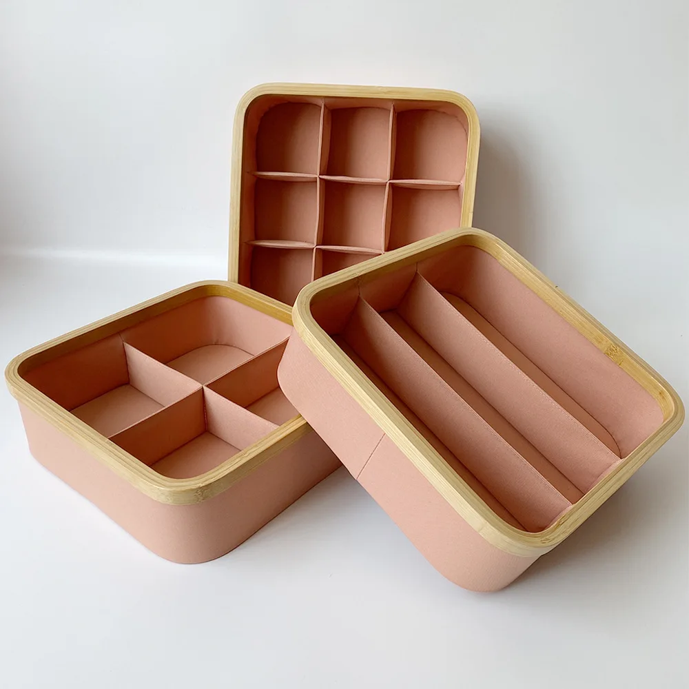 9 Cell Drawer Organizers Fabric Foldable Cabinet Closet Organizers and Storage Boxes Storage Boxes & Bins Clothing Organizer