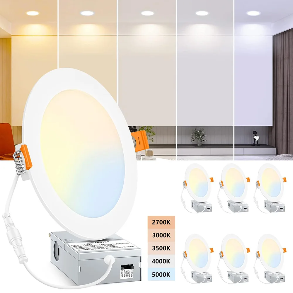 Factory Price 9w 12w Indoor Lighting Recessed Mounted Round Led Panel Light For Home Office Ceiling