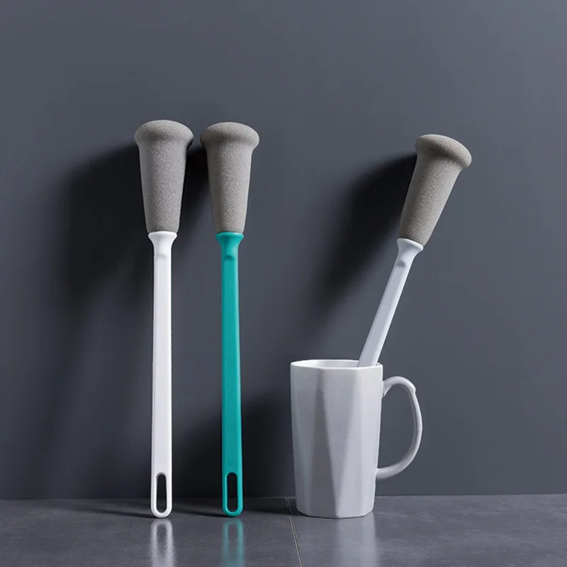 
Kitchen sponge Cup brush milk bottle glass cleaning long handle sponge cleaning brush decontamination wash cup brush 