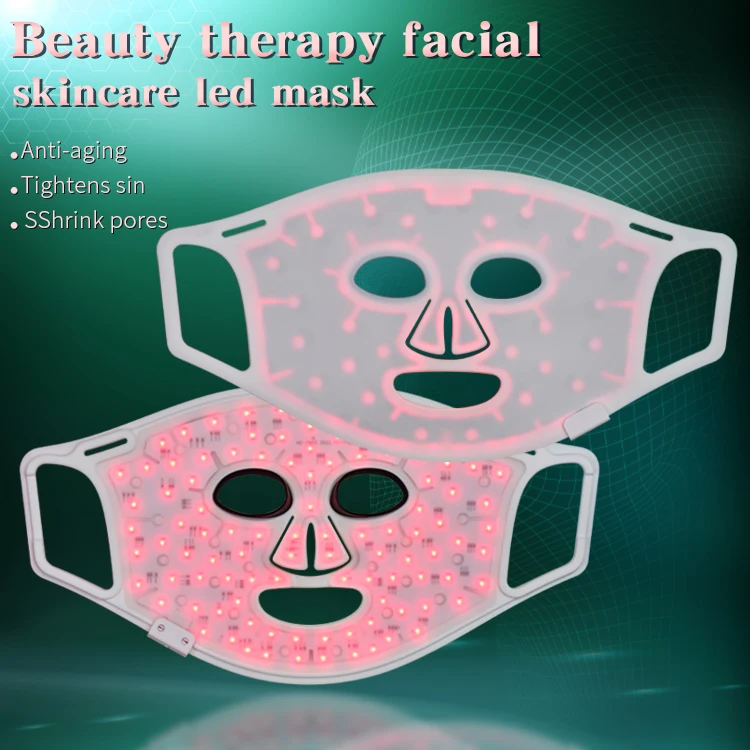 rejuvenation electric led facial mask 4 colors Medical Device with logo 850nm 460nm  Portable Face Red Infrared Led Mask