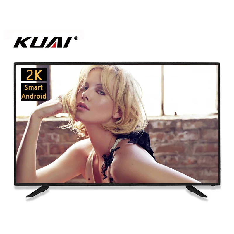 Новая модель FHD тонкая рамка QLED TV низкая цена телевизор 2k 4k Smart Tv 32 40 43 50 55 65 дюймов