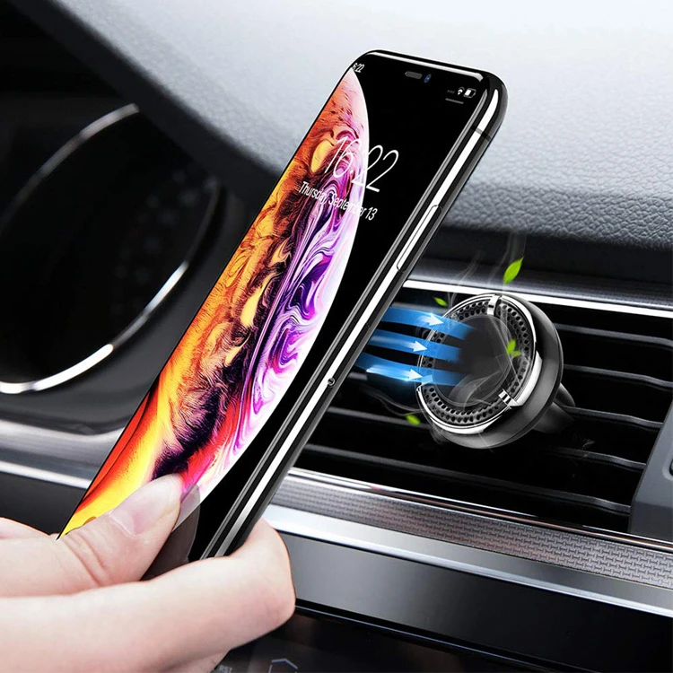 Patent 2 in 1 Car Air Freshener Purifier and Strong Magnetic Car Phone Holder