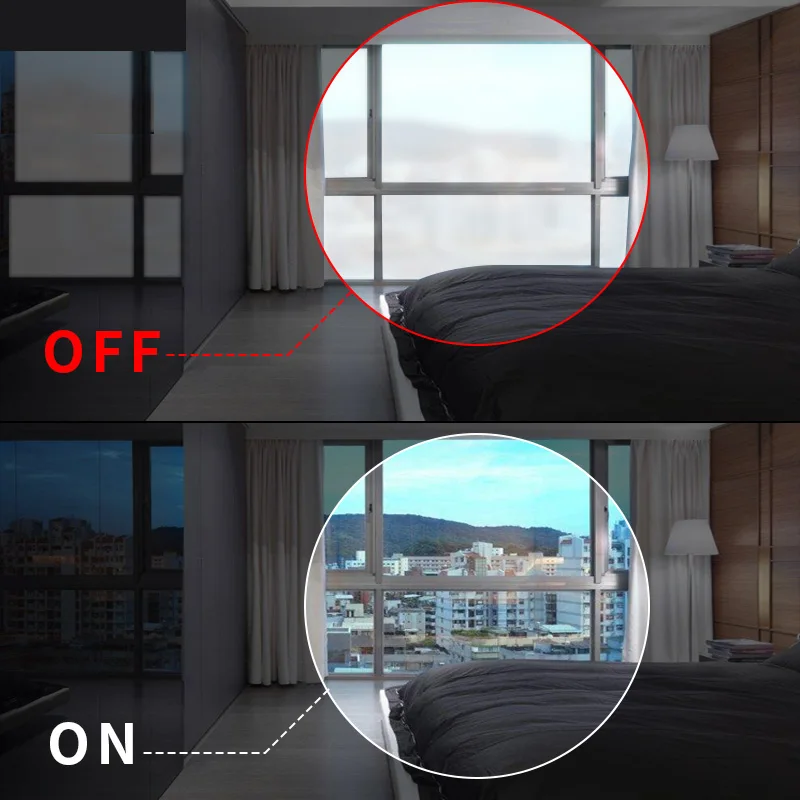 high grade rohs pass self-adhesive pdlc smart cover film for residential using