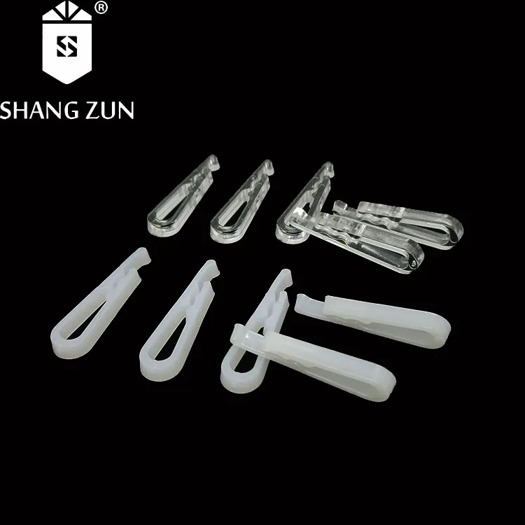 Hot Sale White 3CM Clips For Men Shirts Accessories Sleeve Eco-friendly Plastic Clear Teeth Clips for Suits Packing