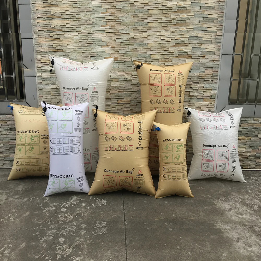 reusable Inflatable Kraft Dunnage Air Bag Cargo Shipping For Container