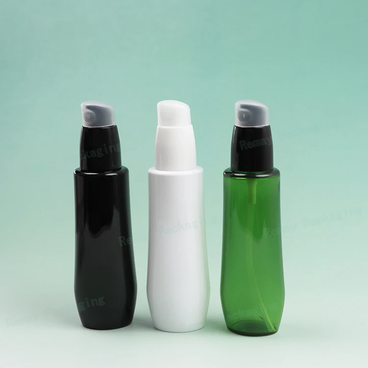 High-end custom plastic essential oil container 60 ml skin care lotion pump bottle 2 oz serum pump bottle