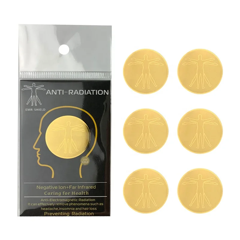 Electromagnetic Shielding Mobile Phone Quantum Energy Sticker 5G Emf Protection chip Anti Radiation stickers With Negative Ions