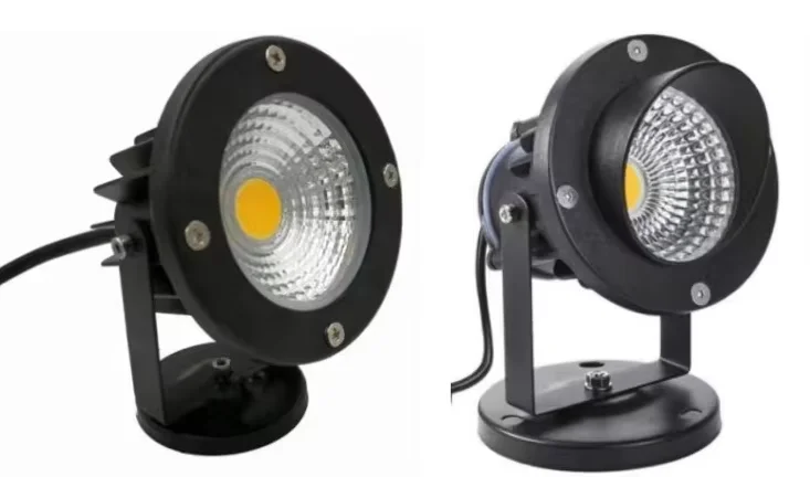 Waterproof spotlights outdoor garden park  spotlight screen wall pillar lights lawn COB lighting trees