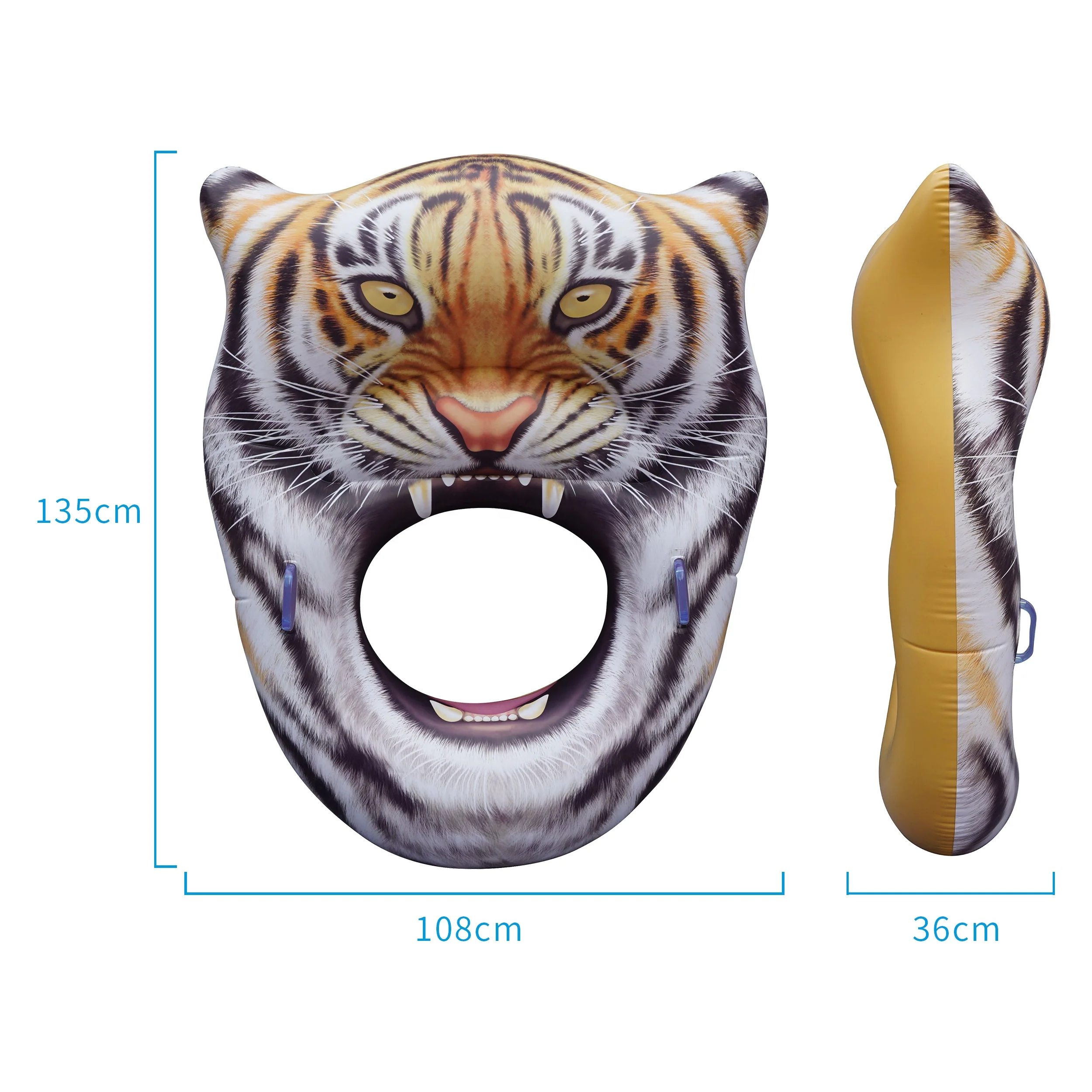 Wilder Animal Inflatable Leopard Pool Chair Adult Pool Lounger Swimming Pool Floats