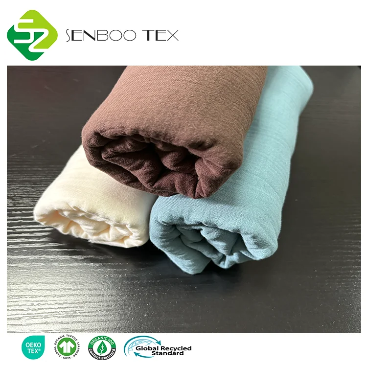 GOTS Certified 100% Organic Cotton High Quality 3 Ply Gauze Woven Blanket Soft Lightweight Garments for Boys Girls 180gsm