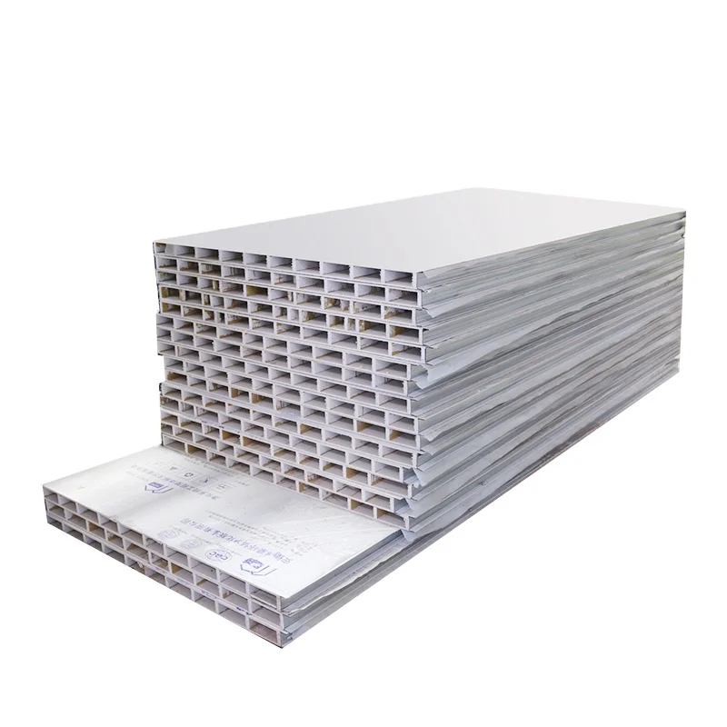 Hollow magnesium glass panels composed of fireproof and non-combustible materials