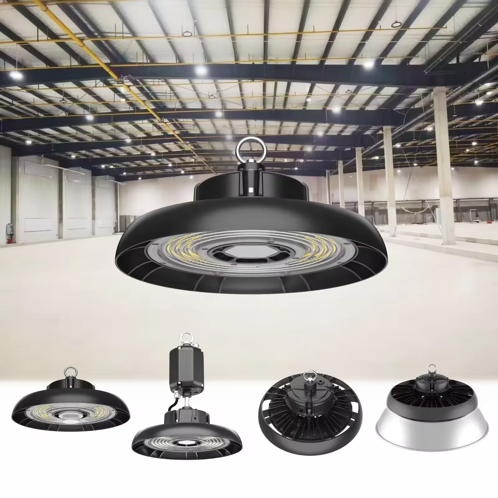 Eighth generation 100w 150w 200w UFO LED high bay light factory warehouse garage industrial lighting UFO high bay light