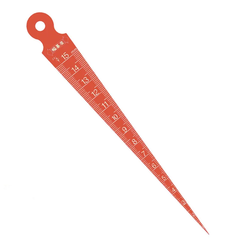 1-15mm Taper Gauge Plastic  Wedge Gauge Ruler Plastic Feeler Gauge