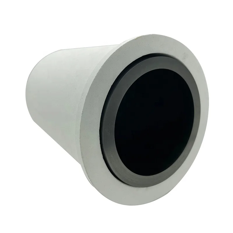 Professional custom industrial furnace high purity graphite crucible with quartz sleeve