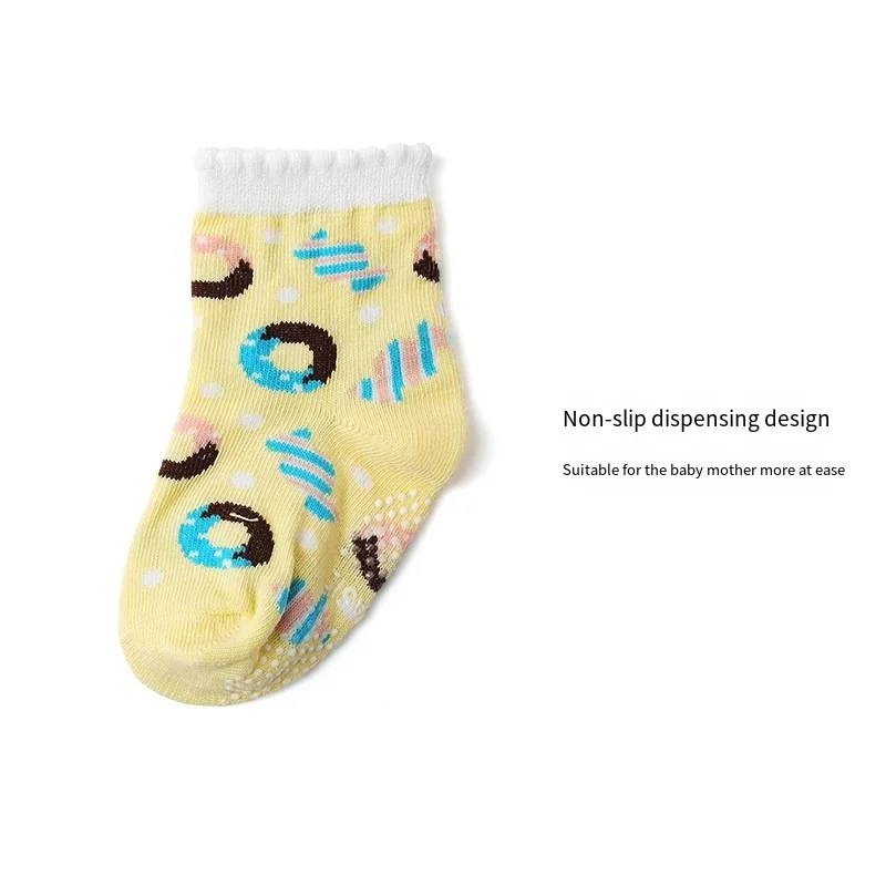 2024 new Baby Socks girl Non Slip Cotton cartoon Kids learn to walk wholesale children Breath Anti Slip Baby Socks