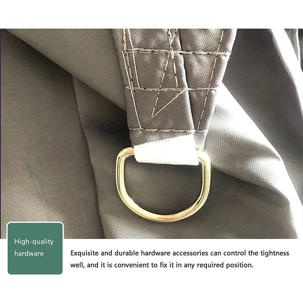 Patio Garden Terrace Awning Canopy 95% UV Block With Free Rope  Sun Shade Sail Rectangle Waterproof Outdoor Shade Sail