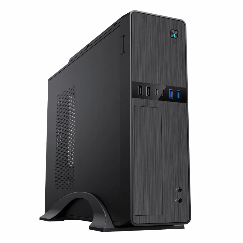 SOHOO--Slim computer case, support MATX  with mall compact design, Slim front panel for saving desk space