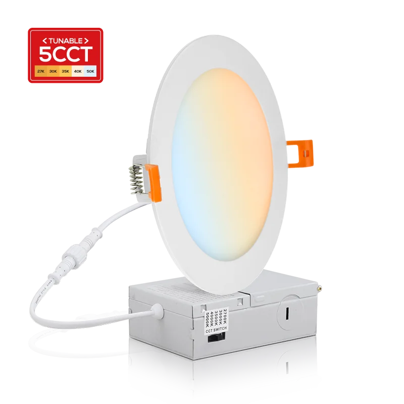 ISO 9001 Antiglare Aluminum Downlights Wholesale SMD2835 5CCT In One Led Commercial Panel Light