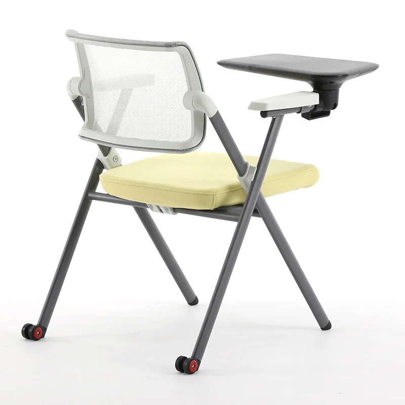 10027 Wholesale cheap training room meeting training chair with writing pad fold meeting training chairs