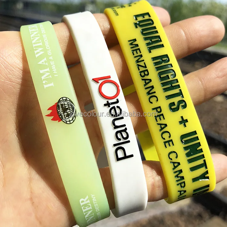 Custom Silicone Bottle Bands Bracelets Silicon Wrist Band Waterproof Rubber Bracelet Wristbands