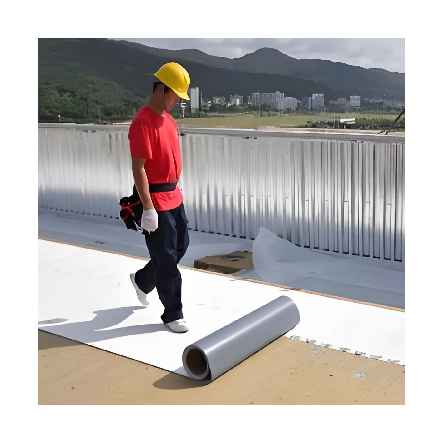 National Standard Thermoplastic Polyolefin TPO Waterproofing Membrane Can be used for all roof and other locations