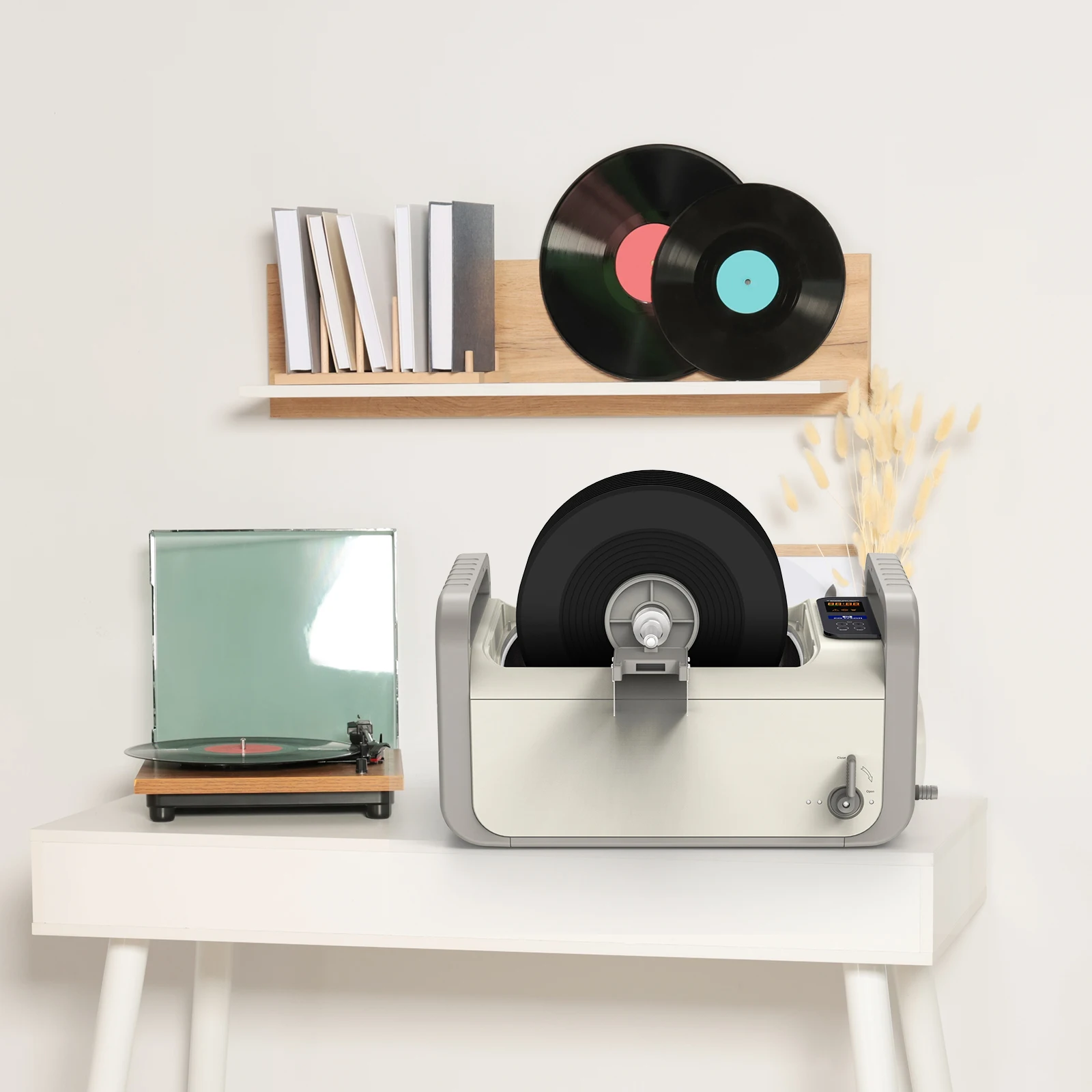 Auto Cleaning PSE CE TUV 7.5L Capacity Records Vinyl Cleaning Machine Patent Ultrasonic Vinyl Record Cleaner