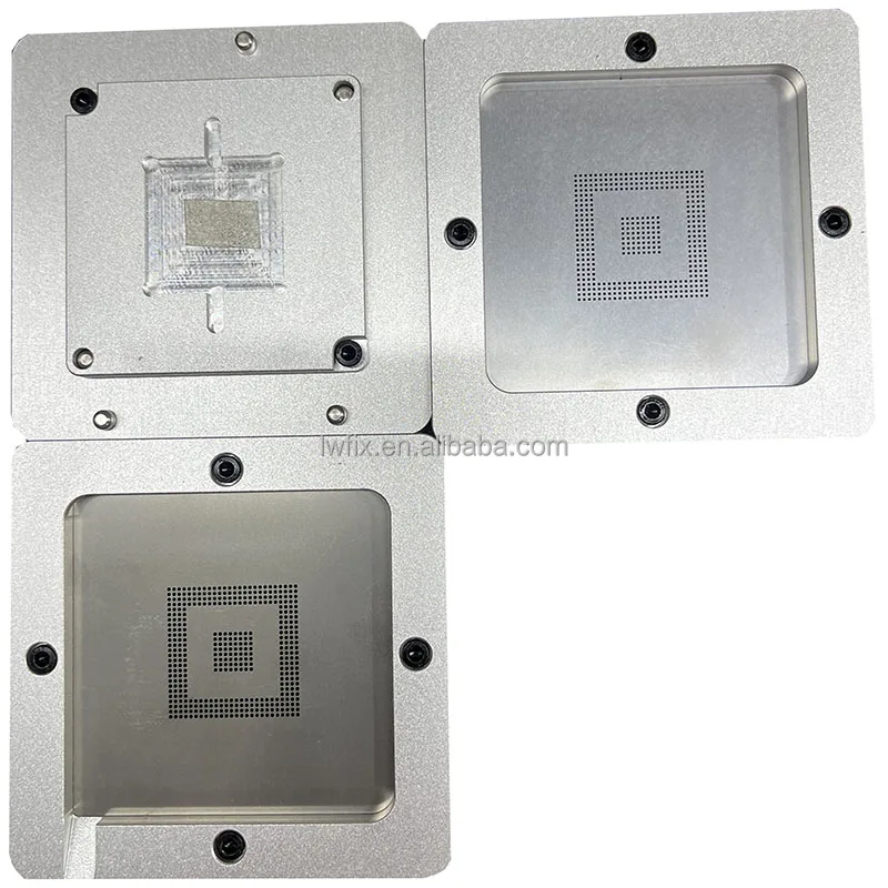 82*82mm BGA Reballing Station Stencil Kits CPU IC Chip Stencils Tin Pin Solder Plant Net Square Electronics Machinery