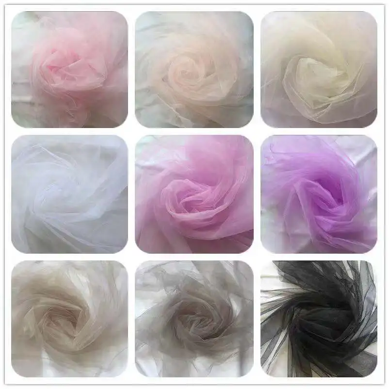 Ivory Tulle Chiffon Backdrop for Bridal Wedding Ceremony Curtains Photo Booth Background Newborn Baby Shower Party