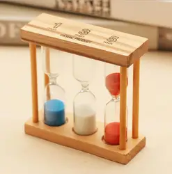 tea timer 1 3 5 Minutes Hourglass Sand Timer with wooden frame