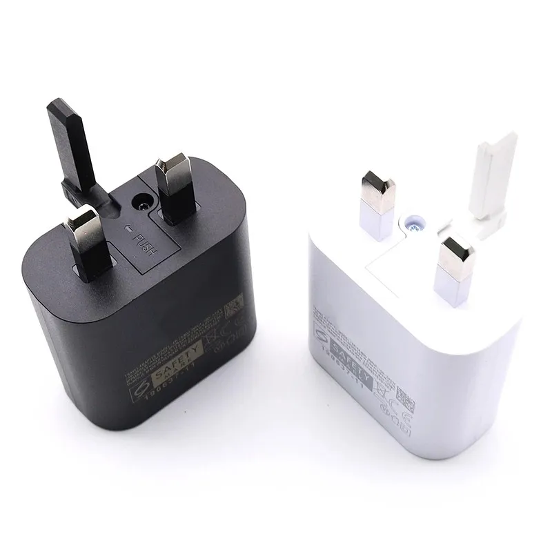 Super Fast Charger 25W UK 3 pin charger C USb Phone quick Charger For Samsung Galaxy Note10 20 Travel Adapter