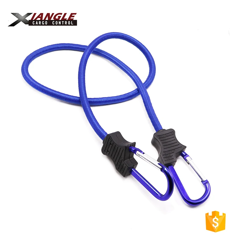Heavy Duty Bungee Cord Luggage Strap Rope Hook Stretch Tie Car Bike Camping Carabiner hooks
