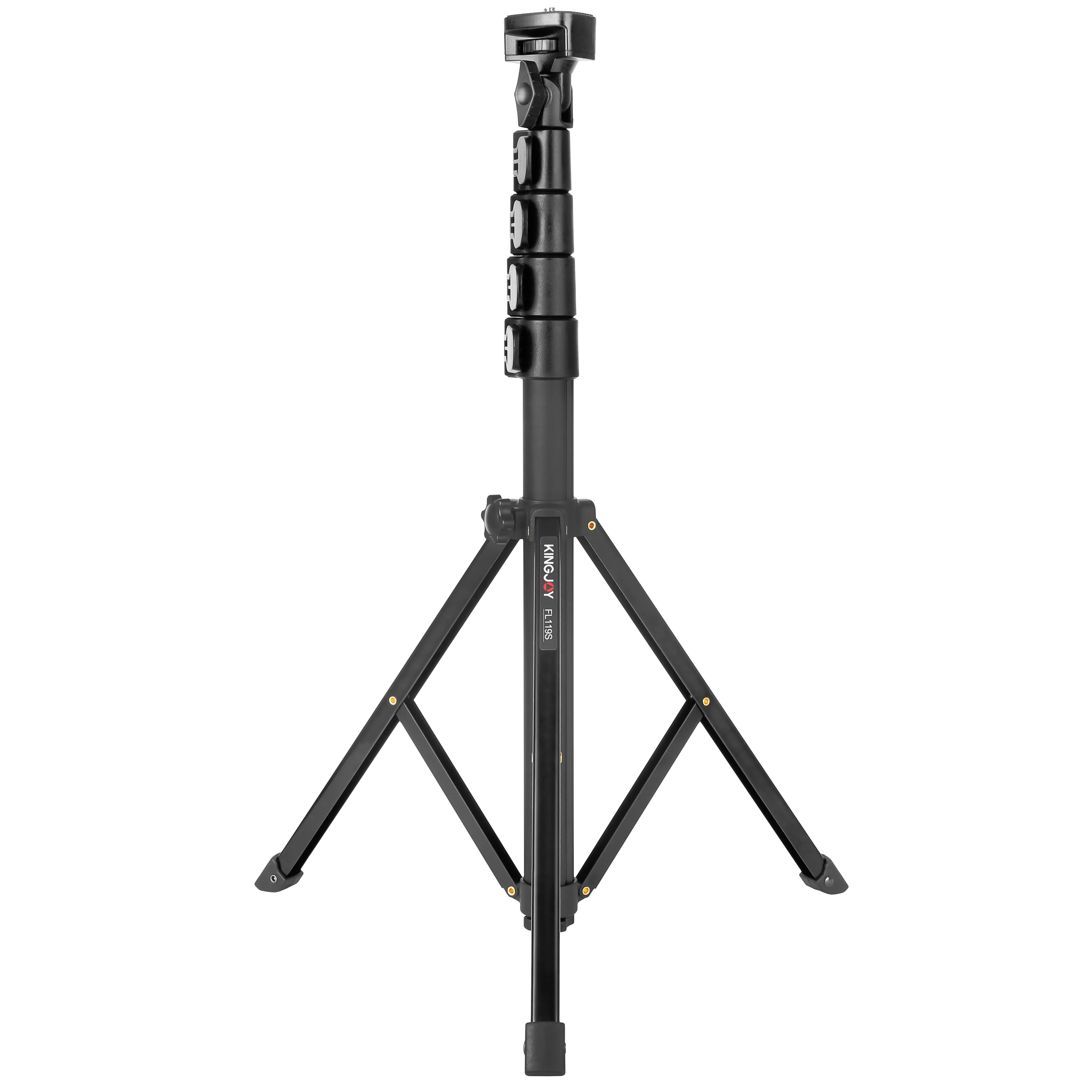 Kingjoy FL119s Aluminum Phone Tripod Extendable Selfie Stick Tripod  Stand for Phone Camera GoPro ring light