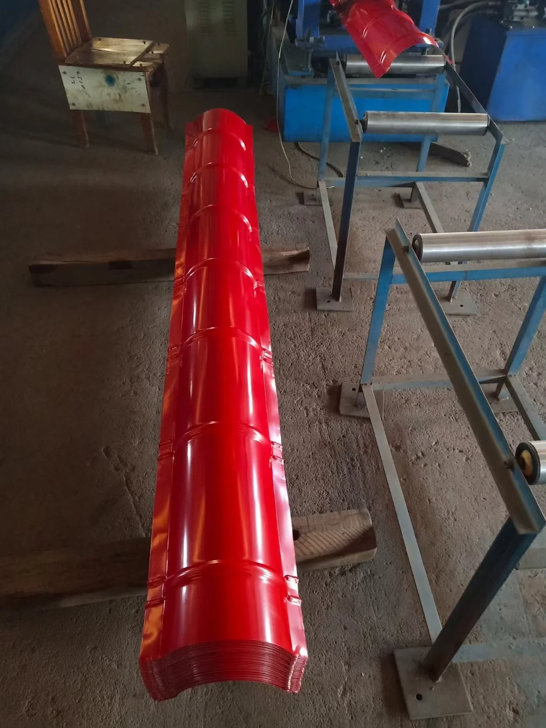 Color galzed tile steel roofing plate roof price with low price