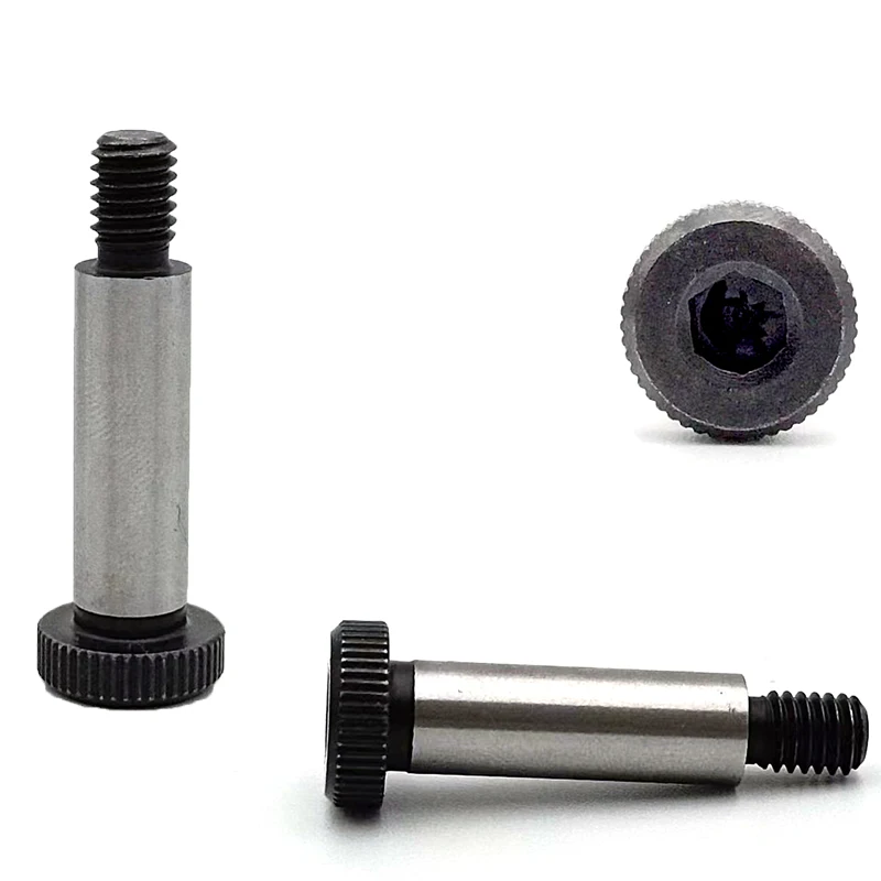 Class 9.8 28~37HRC SCM435 LMSB Knurling Head Hex Socket High Precision Stripper Screws Shoulder Bolt