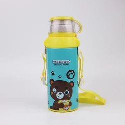 BPA Free Cute Stainless Steel Double Wall Insulated Kids Thermos Baby Children School Water Bottle