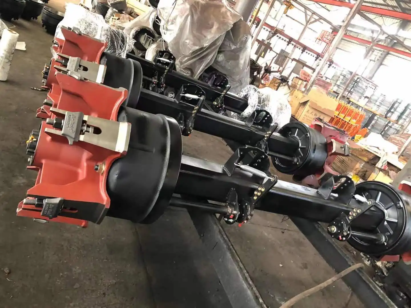 Spoke Series American Type Truck Axle Spindle Lowbed Trailer Semi Trailer Axles For Sale