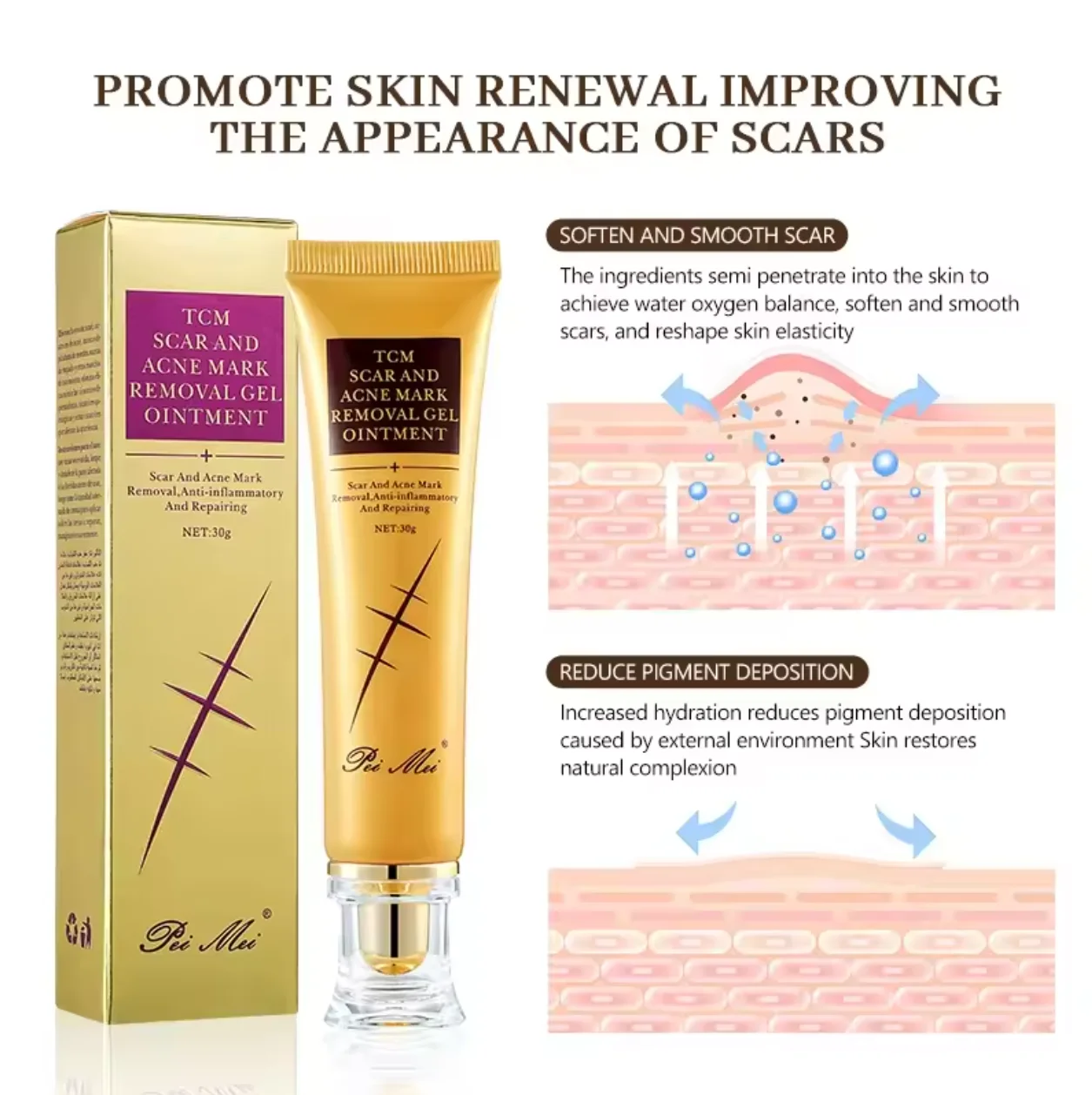 Wholesale custom face cream black spot acne whitening for face and legs old scar removing scar freckle face cream